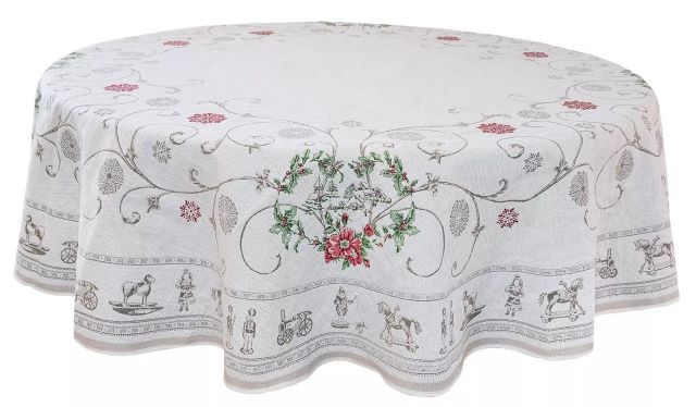 French Jacquard Round Tablecloth DECO (Noel)